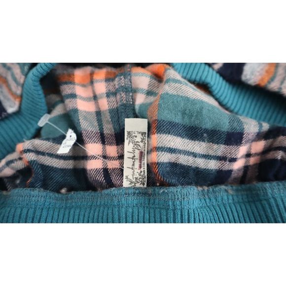 Free People OB1425432 Women Sz XL Pine Combo Wrapped In Flannel Pajama's Set $98 - Picture 7 of 8